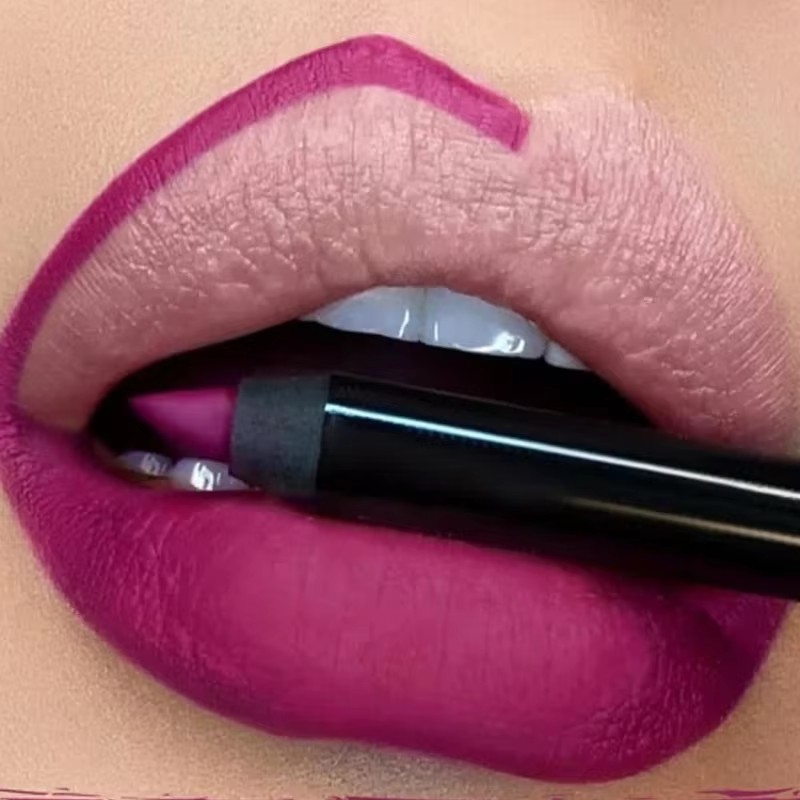 Son môi lâu trôi tự nhiên 12 màu chống dính - Bút chì son môi mượt không thấm nước
