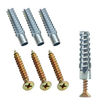 10 cái M6 Neo tường rỗng bằng thép hình cây có vít Bộ sửa chữa lỗ bản lề rời cho tường bê tông Bu lông mở rộng kim loại cho vách thạch cao chống trượt an toàn chắc chắn phù hợp dùng trong gia đình xưởng sửa chữa và mang theo tiện lợi