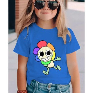 2025 Áo thun họa tiết hướng dương thế giới Dandy mới dành cho trẻ em Áo thun ngắn tay mùa hè
