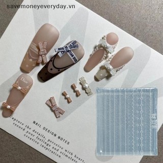 [savemoneyeveryday] Nail Art Khuôn Nơ Silicon Mềm 3d Khắc Cong Mẫu Dụng Cụ Đồ Dùng Nghệ Thuật Móng Tay Nghệ Thuật Phụ Kiện Quyến Rũ [vn]