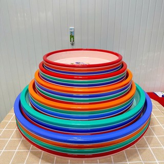 [Giá Xưởng] Mâm Nhựa Tròn Có Vành – Nhiều Size 26–50cm, Nhựa PP Dày, Nhiều Màu Sắc