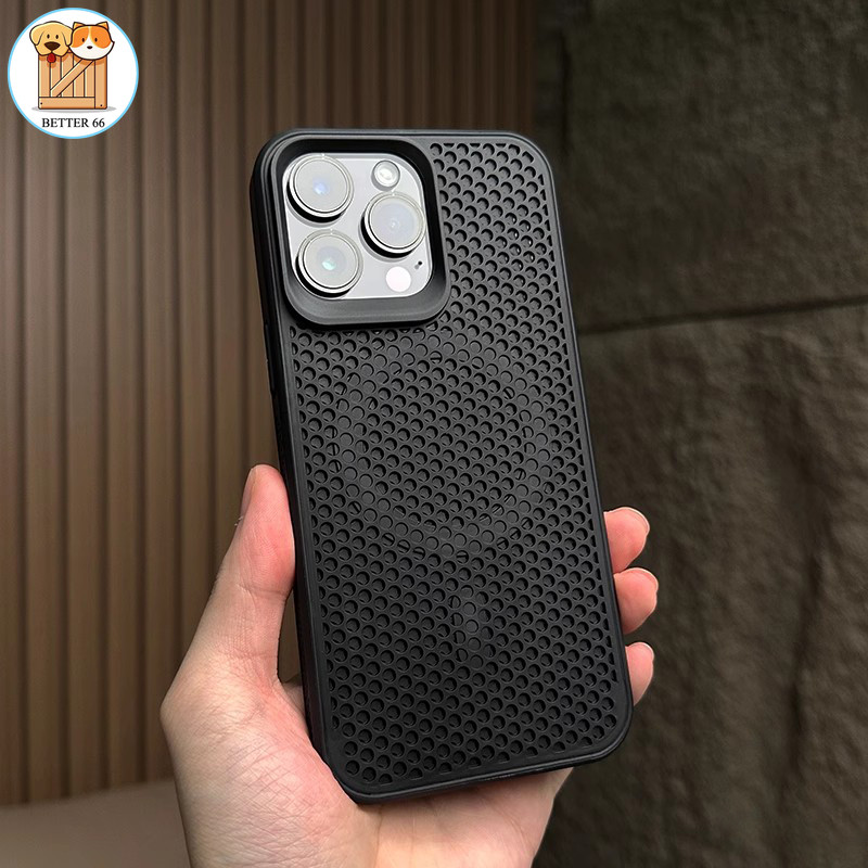 Thời Trang Mùa Hè Phổ Biến Tản Nhiệt Silicon Từ Tính Ốp Lưng Điện Thoại Thích Hợp Cho IPhone 11 12 13 14 15 16 Pro Max 14 15 16 Plus Chống Sốc
