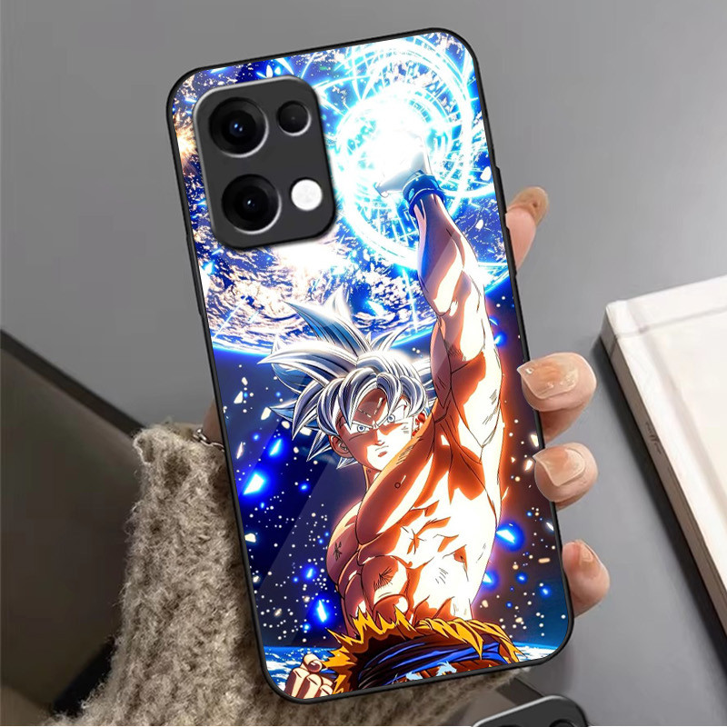 Ốp Điện Thoại dragon ball z goku 08 Kính Cho Oppo A54 A74 4G A79 5G A94 A3X Reno 11 12 13 11F 12F 13F 10 8 Cover