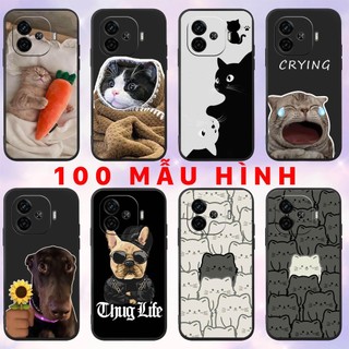 Ốp lưng Vivo iQOO Z9 Turbo - Z9 5G China - in hình mèo chó cute dễ thương cat dog thug life nhựa dẻo TPU bảo vệ