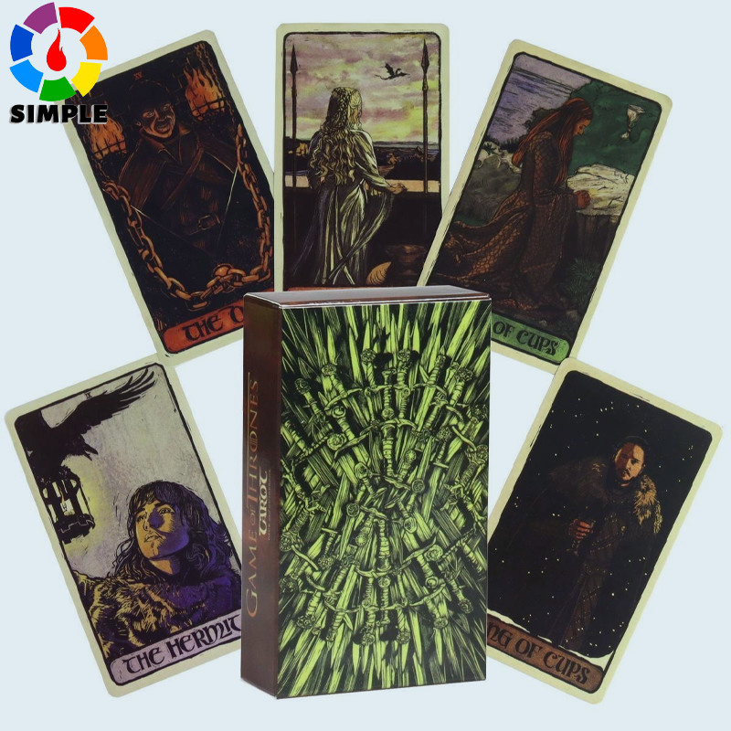 10.3*6cm GOT Game of Thrones Tarot Deck, 78 Gorgeously Illustrated