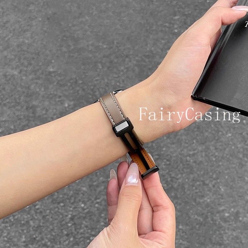 Dây đeo cho Huawei Watch Fit 3 4 2 Dây đeo thay thế Vòng đeo tay bằng da từ tính cho Huawei Fit 2 Phụ kiện