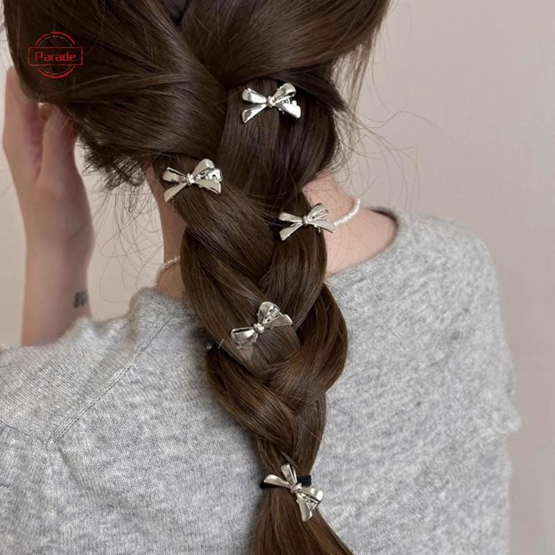 Diễu Hành 6 Miếng Kẹp Tóc Nơ Vàng Mới Cho Nữ, Cô Gái Ngọt Ngào Và Thoáng Mát Kẹp Tóc Và Phụ Kiện Tóc VN