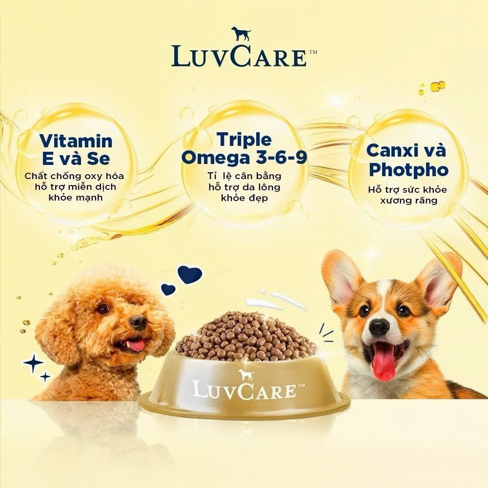 thức ăn LUV CARE 2kg Thức Ăn Cao Cấp Dành Cho Chó Giống Nhỏ, Chó Trưởng Thành hàng nhập thái lan 7