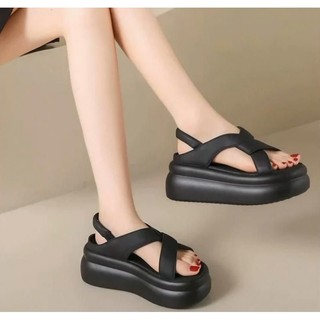 SANDAL ĐẾ CAO QUAI XOẮN 6CM DA XỊN HÀNG LOẠI CAO CẤP XX̃ TT VV IINN BB