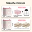 Giỏ đựng đồ gấp DAYBREAK, Hộp đựng đồ dung tích lớn Túi đựng quần áo Quilt, có tay cầm Hộp đựng quần áo chống bụi Hộp đựng quần áo