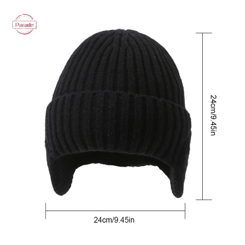 Cuộc diễu hành Mới Unisex Mùa Đông Mũ Dệt Kim Có Earflap Mũ Beanie Thời Trang Dành Cho Nam Nữ Ngoài Trời Cổ Điển Giữ Ấm VN