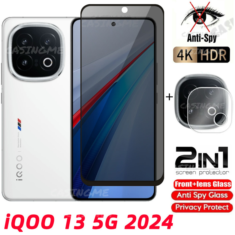 Kính cường lực bảo vệ màn hình riêng tư chống gián điệp cho iQOO 13 5G 2024