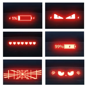 Mt Xe Cao Gắn Đèn Phanh Xe Phanh Ban Chiếu PVC Mềm Decal Top Đuôi Ánh Sáng Biểu Tượng Dán Cho Tesla Model Y