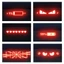Mt Xe Cao Gắn Đèn Phanh Xe Phanh Ban Chiếu PVC Mềm Decal Top Đuôi Ánh Sáng Biểu Tượng Dán Cho Tesla Model Y