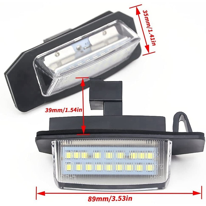 2 Chiếc Đèn LED Biển Số Đèn Cho 2 3 Eclipse 3 4 Galant Xpander I-MiEV