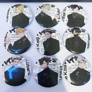 Anime Haikyuu Bóng chuyền trung học Kozume Miya Suna Rintaro Huy Hiệu Nút Cài Cài Áo Cosplay Bộ Sưu Tập Đồ Chơi Túi Trang Trí Quà Tặng 58mm