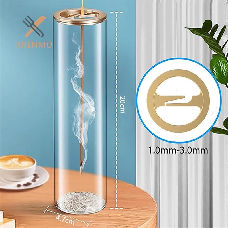 Rrlnmd Kính Hiện Đại Lư Hương Bay Chống Bụi Hương Giá Đỡ Hương Tấm Ash Catcher Để Trang Trí Nhà Thiền Yoga MỚI