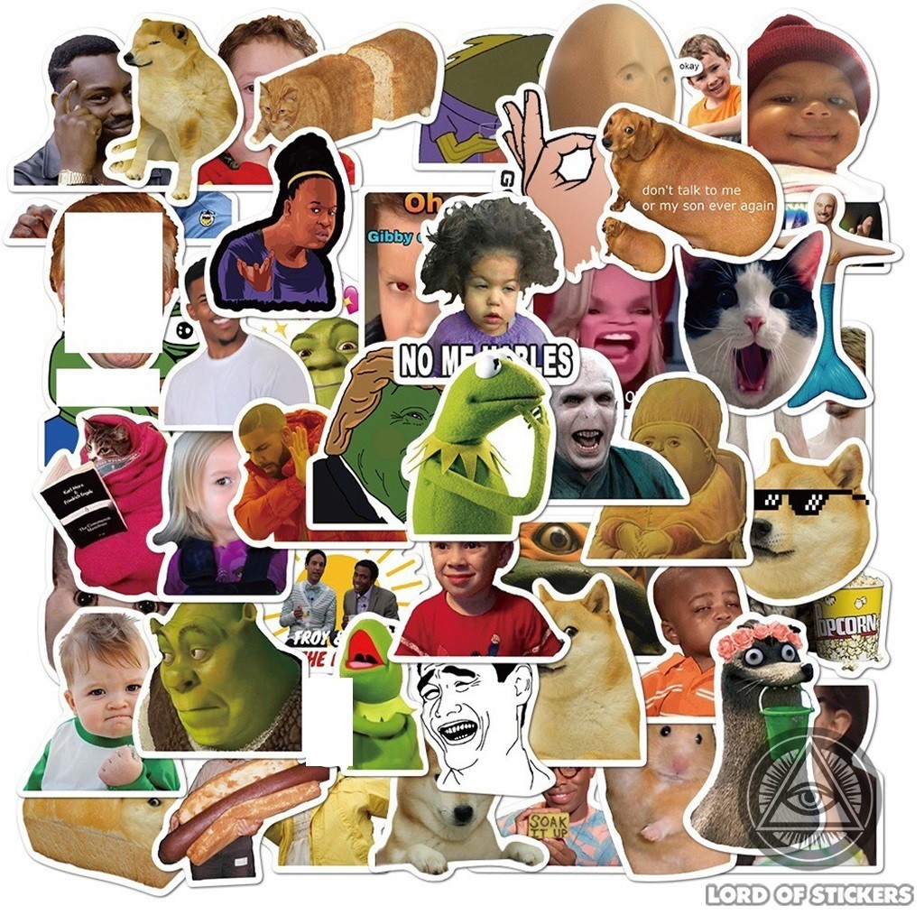 50 Hình Dán Meme Sticker Vui Nhộn Hài Hước
