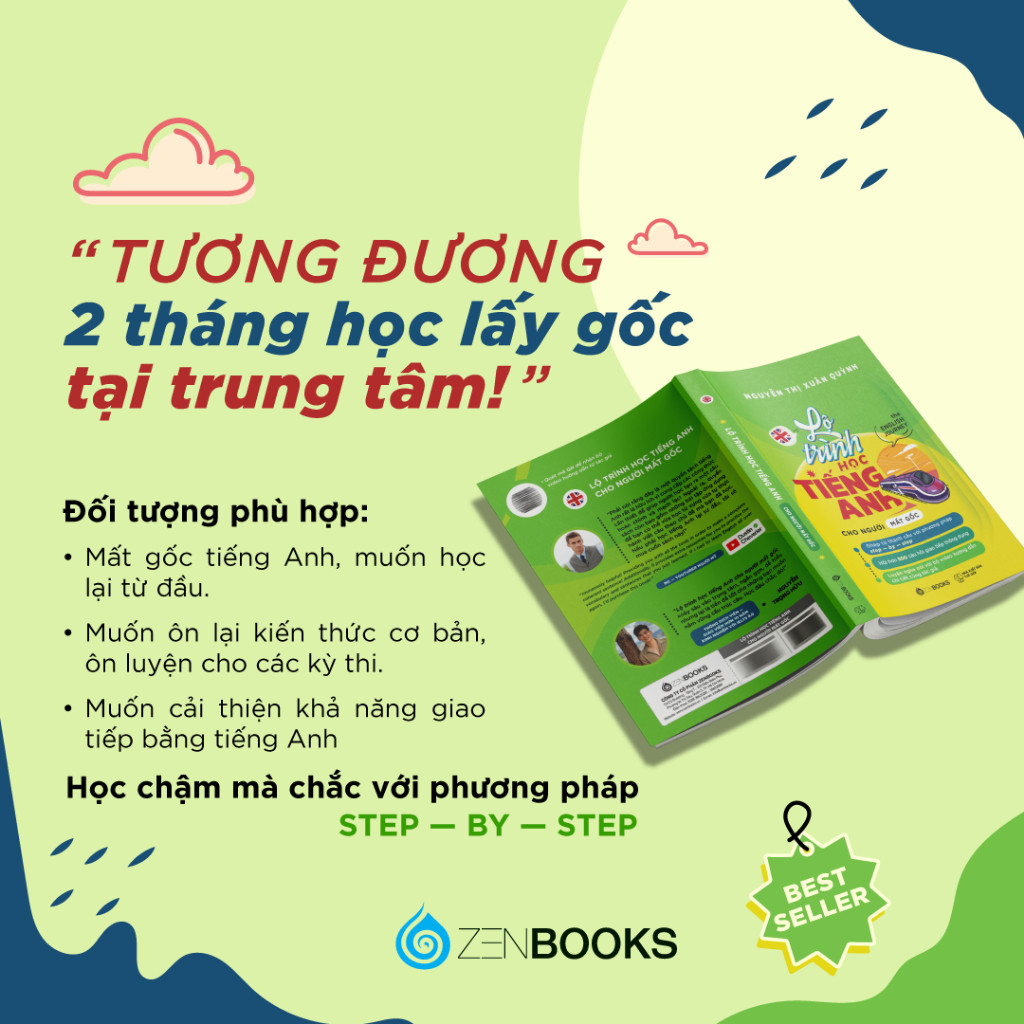 Ảnh Sách - Lộ Trình Học Tiếng Anh Cho Người Mất Gốc (The English Journey) - Nguyễn Thị Xuân Quỳnh - Zenbooks 3