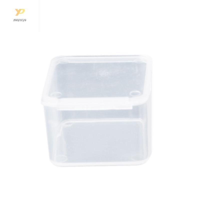 Small Square Clear Plastic Jewelry Storage Boxes Beads  for Case Container
