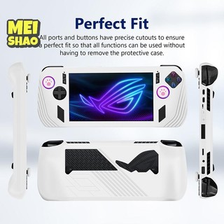 MeiShao Cho ROG Ally X Bảng Điều Khiển Chơi Game Silicon Vỏ Bảo Vệ Chống Sốc Bảo Vệ Tay Áo Chống Bảo Vệ Da