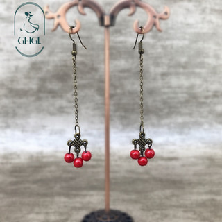Ghgl❤️Retro Dài Cổ Điển Tính Khí Bông Tai Ngọc Nữ Phong Cách Dân Tộc Phù Hợp Với Trung Quốc Thắt Lưng Tua Rua Thời Trang Tai Phụ Kiện
