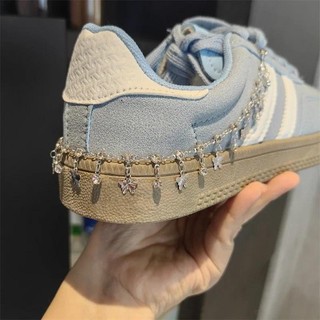1 Chiếc Ba Lê Giày Thể Thao Ngọc Trai Gót Giày Dây Xích Sang Trọng Kim Cương Giả Bướm Ngôi Sao Bling Nơ Bé Gái Giày Trang Trí Accessorie