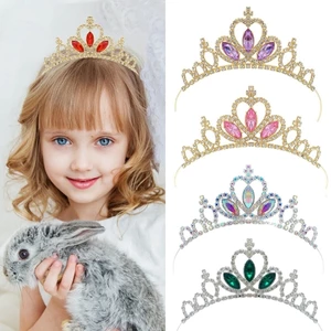 YOI Heart Crown Headband Blingbling Glitter Hair Hoop Crown Mũ nón