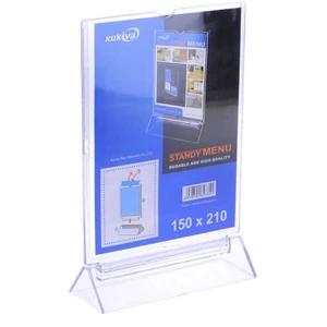 Standy Menu Xukiva, stand card, tentcard bảng thông tin, quét mã QR code đủ cỡ.