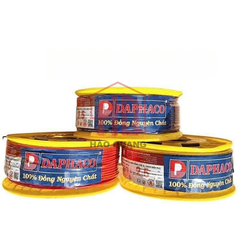 Dây Điện Daphaco 6.0mm Lõi Đồng Nguyên Chất | Dây Điện Đơn Cao Cấp | Đạt Chuẩn TCVN