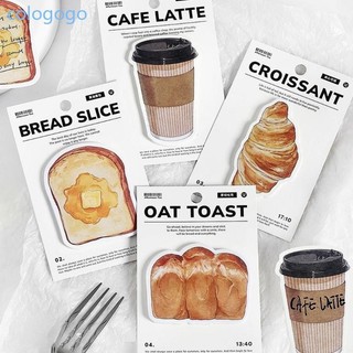 COLO Nhỏ Adheive Note 30 Tờ Miếng Lót Cà Phê Bánh Mì Theo Chủ Đề Ghi Chú Túi Giấy Notepad Nhắc Nhở Trên Sổ Tay Người Lập Kế Hoạch Calend