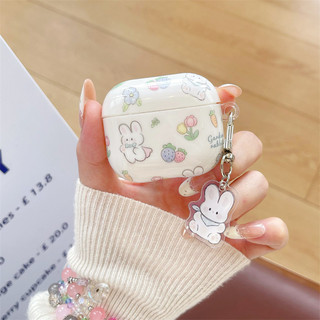 Thỏ Tulip Cho Airpods 1 / 2 3 Pro Pro Pro2 Airpods4 Bộ Tai Nghe Bluetooth Không Dây Vỏ Bảo Vệ Air Pods Pro 3 4 Vỏ Bảo Vệ Tai Nghe