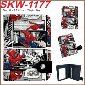 YT2 Marvel Spider-Man Iron Man Batman Nam Anime Ví Học Sinh Cầm Tay Đa Năng Nhiều Khe Cắm Thẻ Túi Đồng Xu Purs