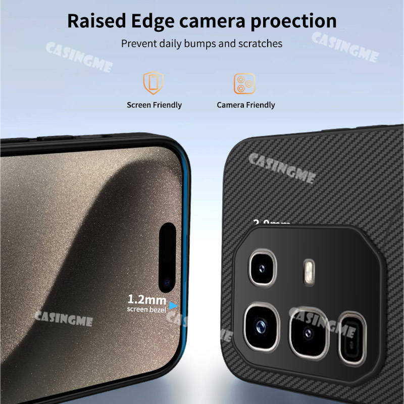 Dành Cho Infinix Note 50 Pro 4G 2025 Ốp Điện Thoại Từ Tính Họa Tiết Sợi Carbon Cho Infinix Note 50 X S Pro Pro Plus Note50 50X 50S 50Pro + 4G 5G 2025 Mặt Sau Da Bảo Vệ Chống Sốc C
