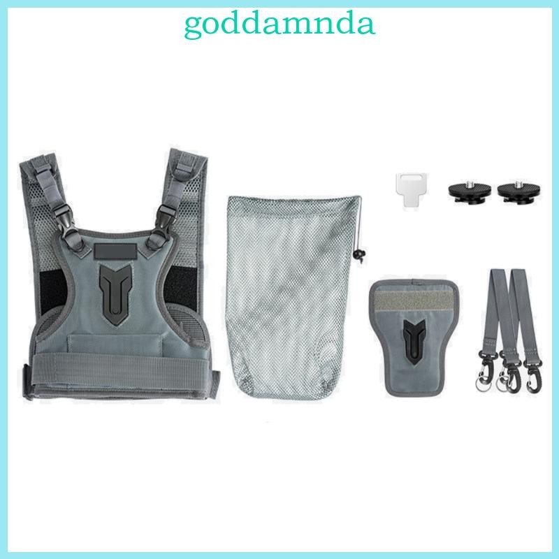 Áo vest nịt ngực máy ảnh thoáng khí GODD cho hai máy ảnh có hệ thống tháo nhanh