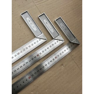 Combo 3 thước đo góc vuông 30cm cán nhôm cao cấp, thước ke góc vuông
