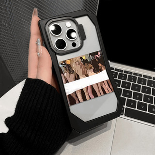 Ốp điện thoại không đều, cho iPhone 16 15 14 13 11 12 Pro Max, hình minh họa cô gái vẽ tranh dầu sexy