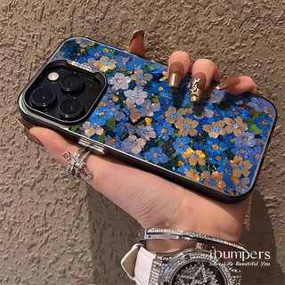 Ibumpers Ốp Điện Thoại Họa Tiết Hoa Tuyệt Đẹp Cho Iphone 16 15 14 13 12 11 Pro Max IMD Cứng Cao Cấp Chống Sốc Ốp Lưng