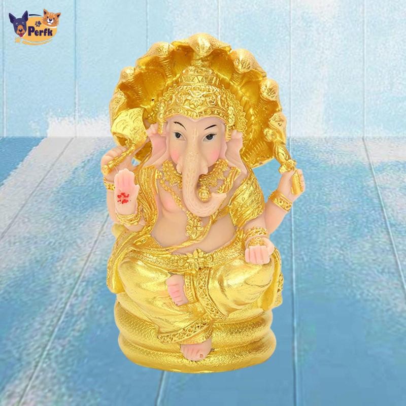 Nhựa Ganesha Tượng Ấn Độ Voi Thần Thành Công Tượng Phật Nhà Mandir Diwali Trang Trí Quà Tặng