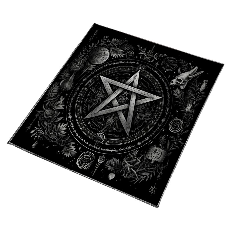 ELEGA Mặt Trăng Hoa Ngôi Sao Chiêm Tinh Khăn Trải Bàn Tarot Bói Toán Khăn Trải Bàn Altars Vải Bói Toán Bảng Trò Chơi Accessorie
