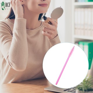Cây đũa phép mascara dùng một lần, bàn chải lông mày pha lê, màu hồng, giúp mở rộng lông mi