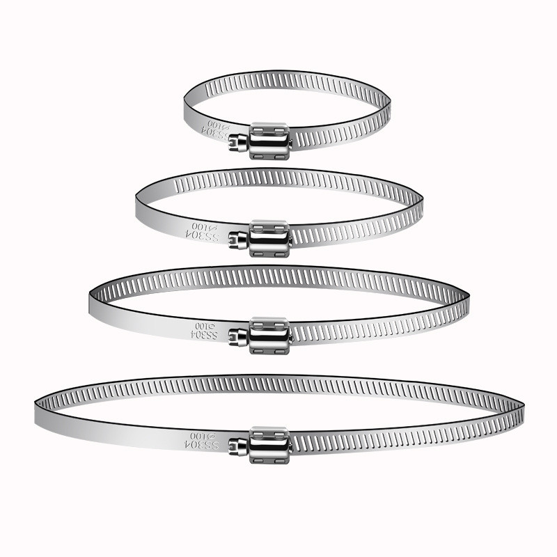 Thép không gỉ Kẹp Vòng Họng Kẹp 12-14 Đường Kính Rộng 10 20 30 40 50cm Giám Sát Dây Cực Vòng Họng Kẹp
