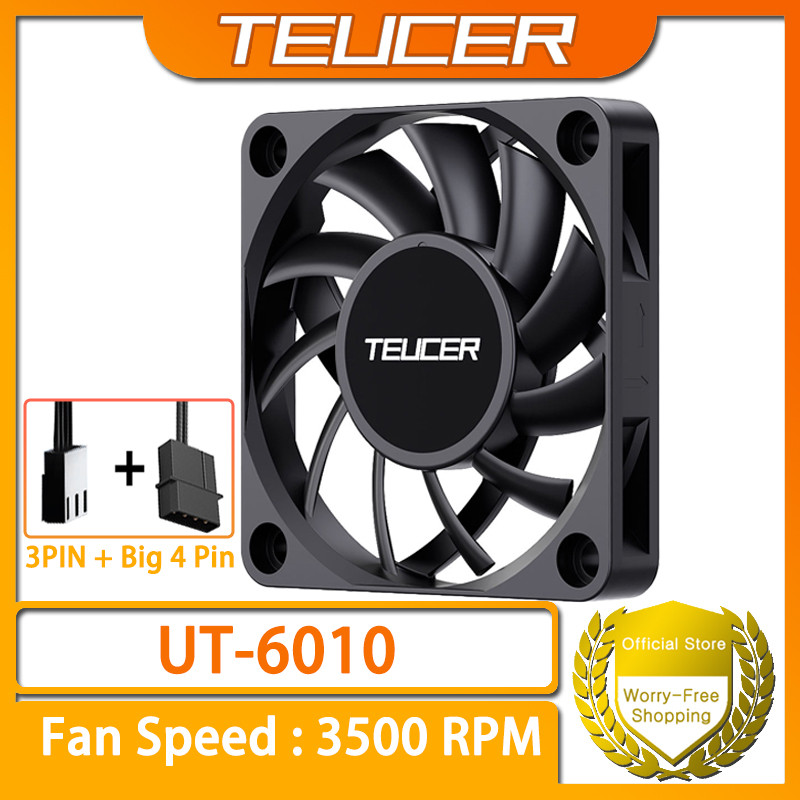 Quạt làm mát khung gầm TEUCER UT-6010 Quạt kích thước nhỏ 6cm 12V Thích ...