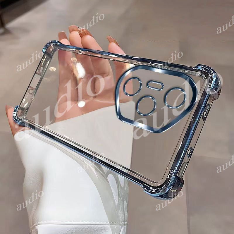 Ốp lưng trong suốt mạ góc chống sốc silicon mềm cho HONOR 400 Pro 5G