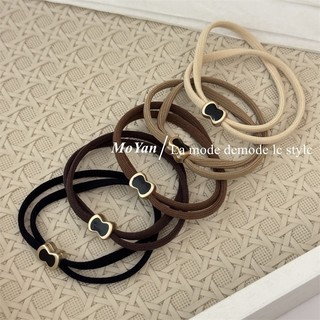 Phong Cách Mới Nơ Đen Thắt Buộc Tóc Nữ Phong Cách Hàn Quốc Dây Buộc Tóc Đơn Giản Dây Cao Su Thời Trang Đi Lại Dây Buộc Tóc Da 5.21 RN1R