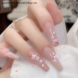 [savemoneyeveryday] 1 Miếng Dán Móng Tay Mềm 5D Trang Trí Móng Tay Nghệ Thuật Đề Can Móng Tay Nhãn Dán Hoa Tự Dính Bấm Vào Miếng Dán Móng Tay [vn]