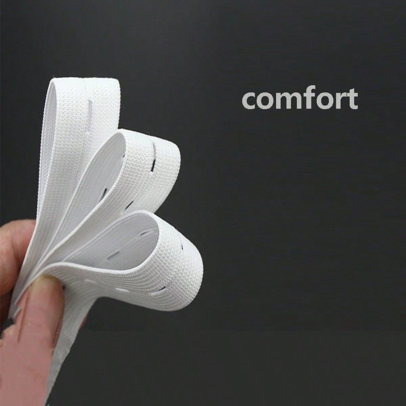 3M 2.5CM Nút Đan Dây Đàn Hồi Cao Su Dây Đàn Hồi Thích Hợp Cho Tự Làm May Quần Áo Quần Phụ Kiện