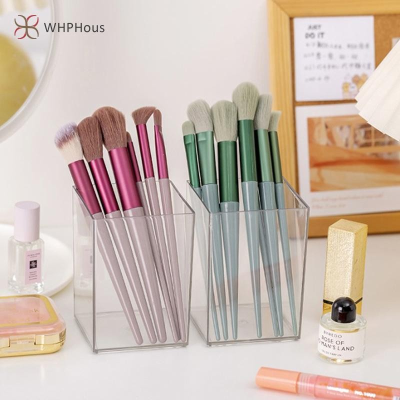 RUA Bút Hộp Đựng Acrylic Chắc Chắn al Máy Tính Để Bàn Cọ Trang Điểm Đựng Bút Chì Hộp Đựng Đồ Gia Đình Bút Tổ Chức Nồi Mới