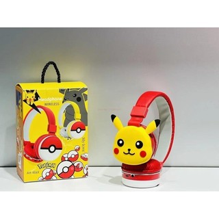 Anime MỚI Pokemon Pikachu Tai Nghe Bluetooth Tai Nghe Không Dây Hoạt Hình Stereo Tai Nghe Tai Nghe Có Mic Hottie Quà Tặng Thời Trang