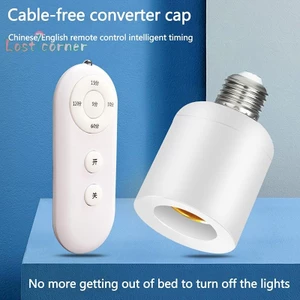 Điều khiển từ xa không dây E27, giá đỡ, ổ cắm 8M cho bóng đèn LED AC180-250V [Mới]